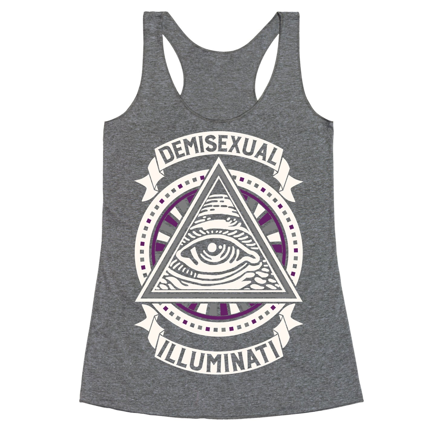 Demisexual Illuminati Racerback Tank