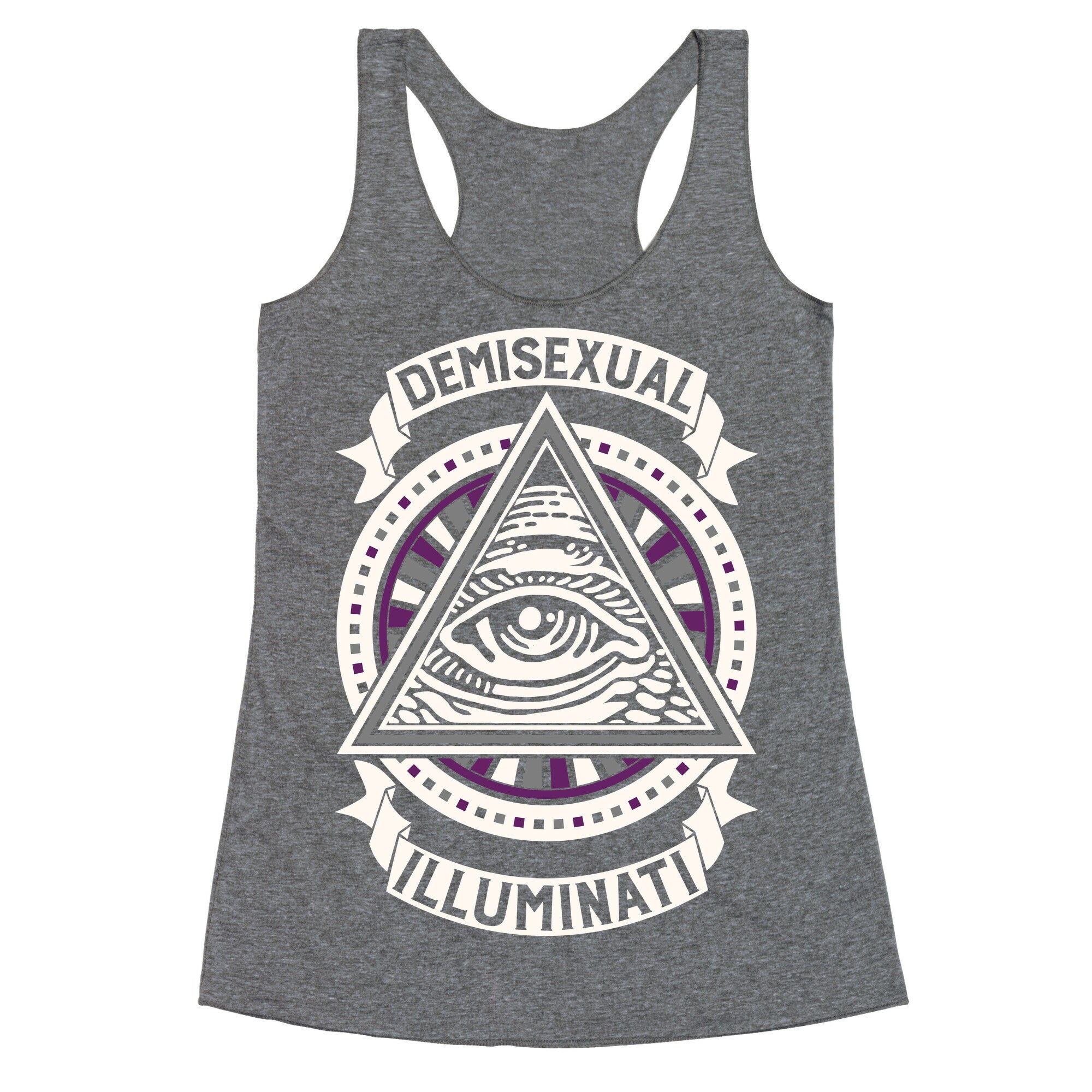 Demisexual Illuminati Racerback Tank
