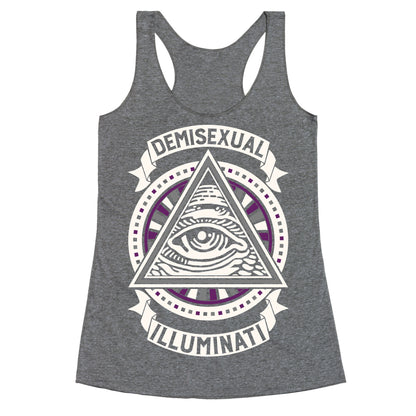 Demisexual Illuminati Racerback Tank