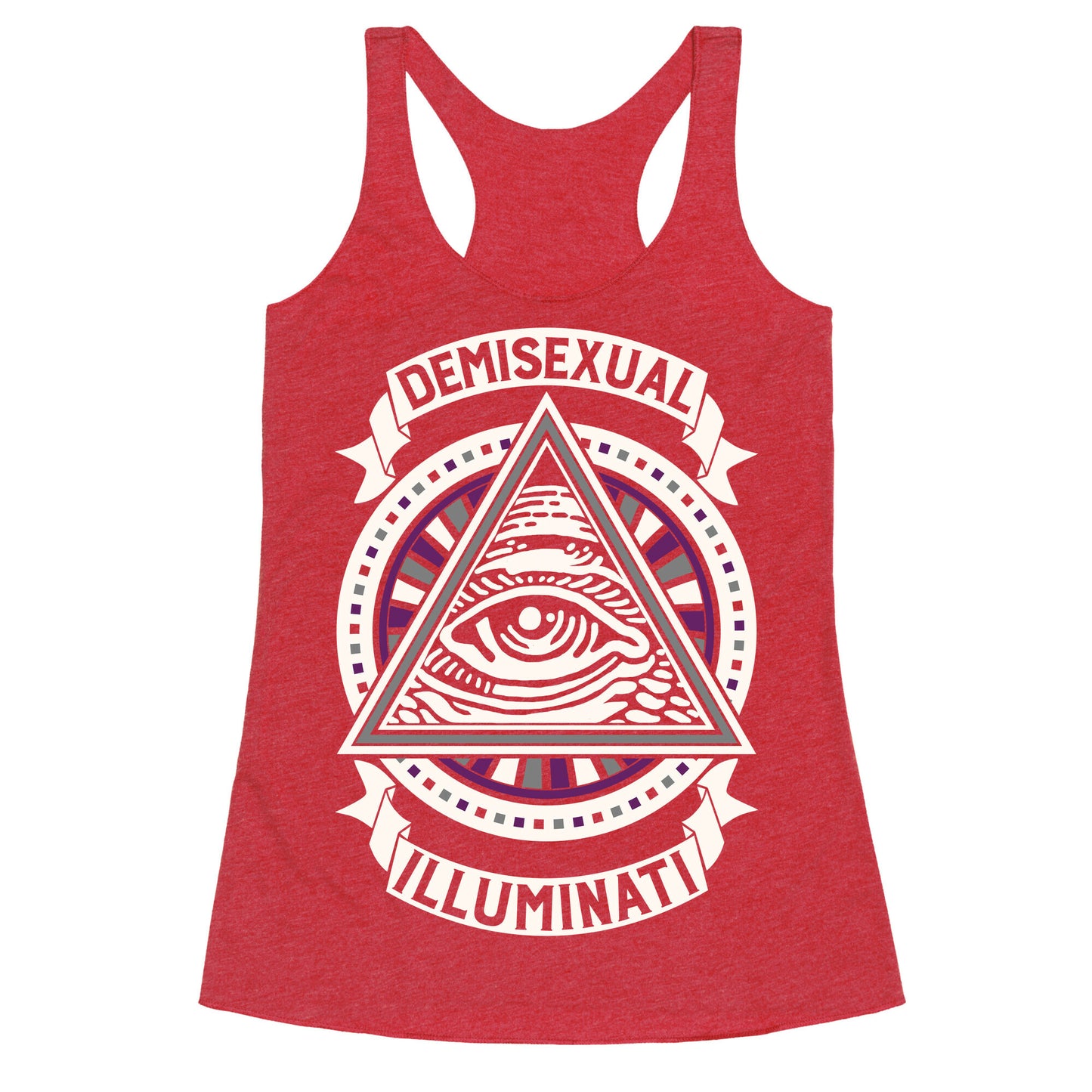 Demisexual Illuminati Racerback Tank