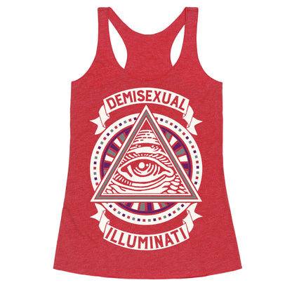 Demisexual Illuminati Racerback Tank