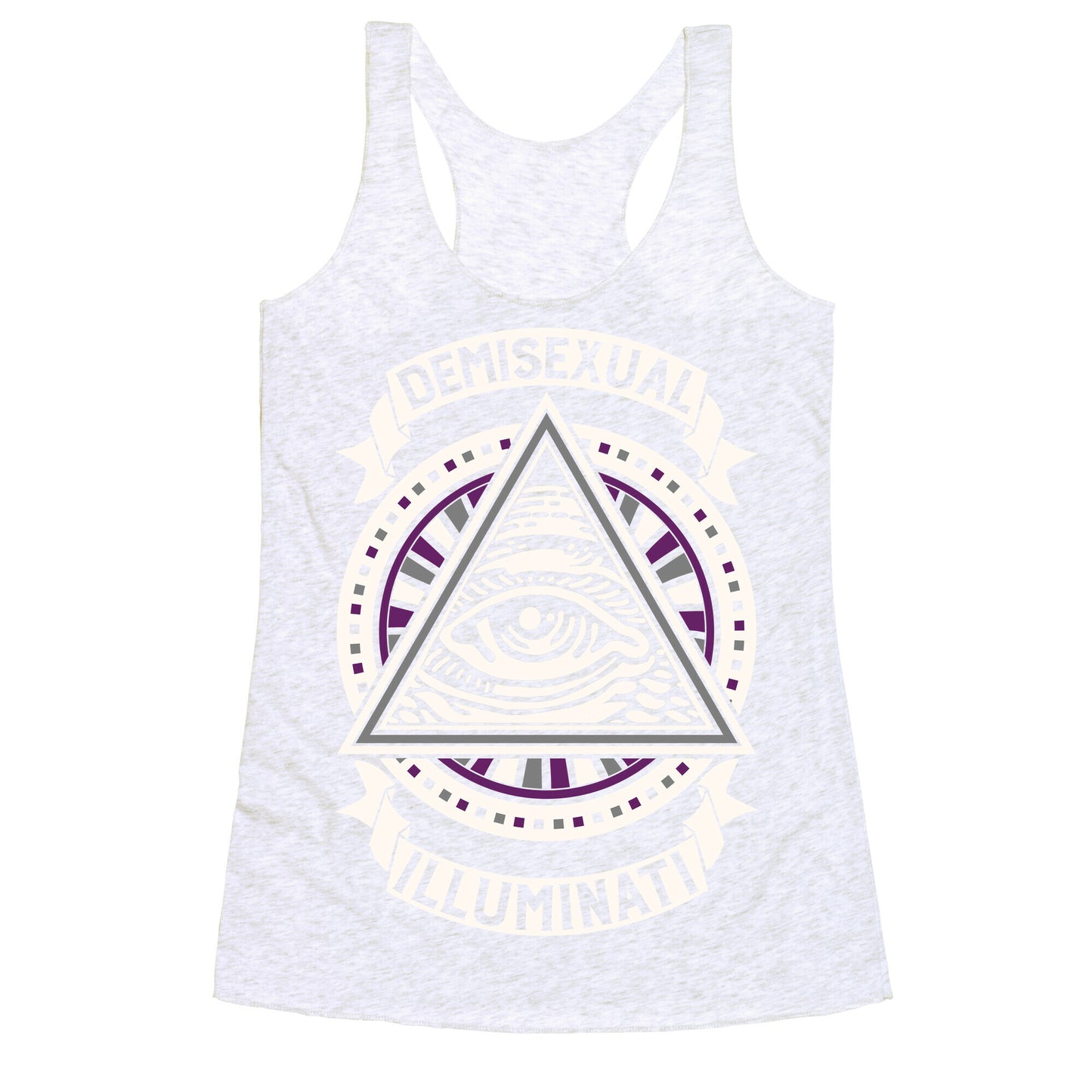 Demisexual Illuminati Racerback Tank