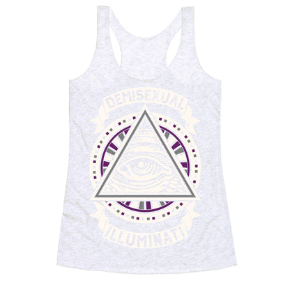 Demisexual Illuminati Racerback Tank