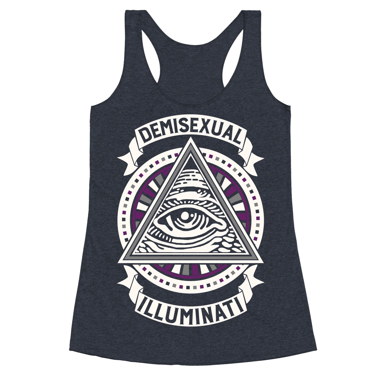 Demisexual Illuminati Racerback Tank