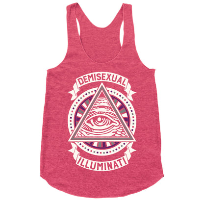 Demisexual Illuminati Racerback Tank