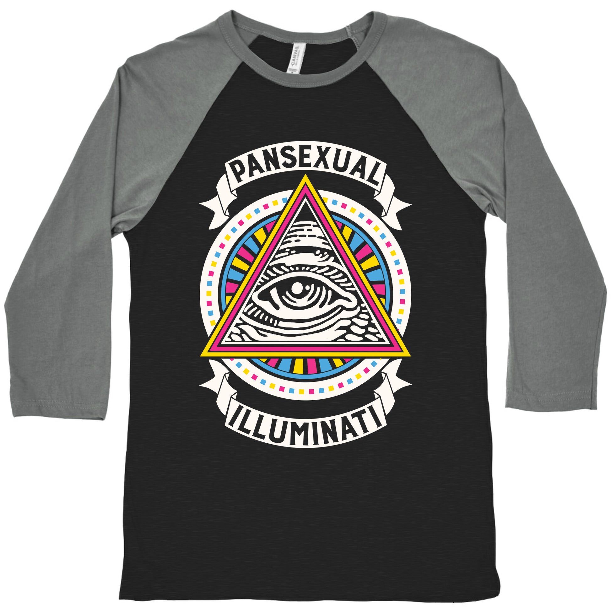 Pansexual Illuminati Baseball Tee