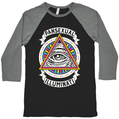 Pansexual Illuminati Baseball Tee