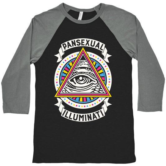 Pansexual Illuminati Baseball Tee
