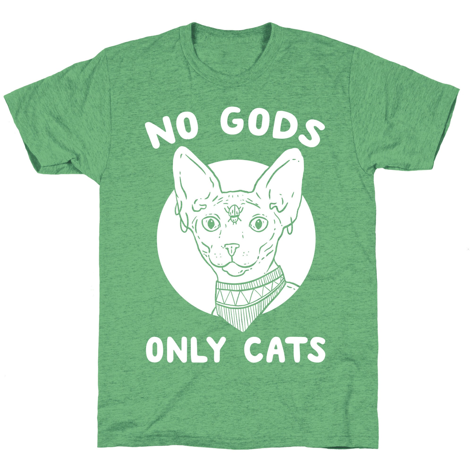 No Gods Only Cats Unisex Triblend Tee