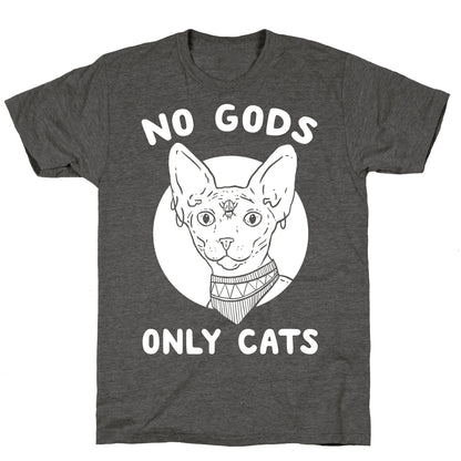 No Gods Only Cats Unisex Triblend Tee