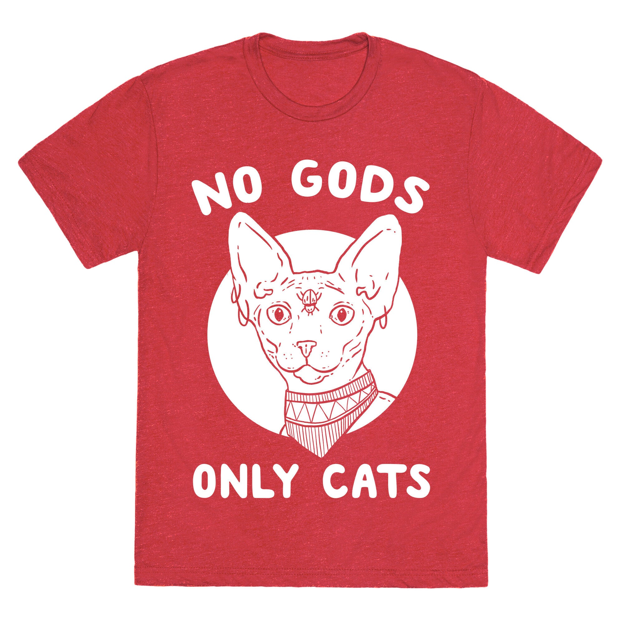 No Gods Only Cats Unisex Triblend Tee