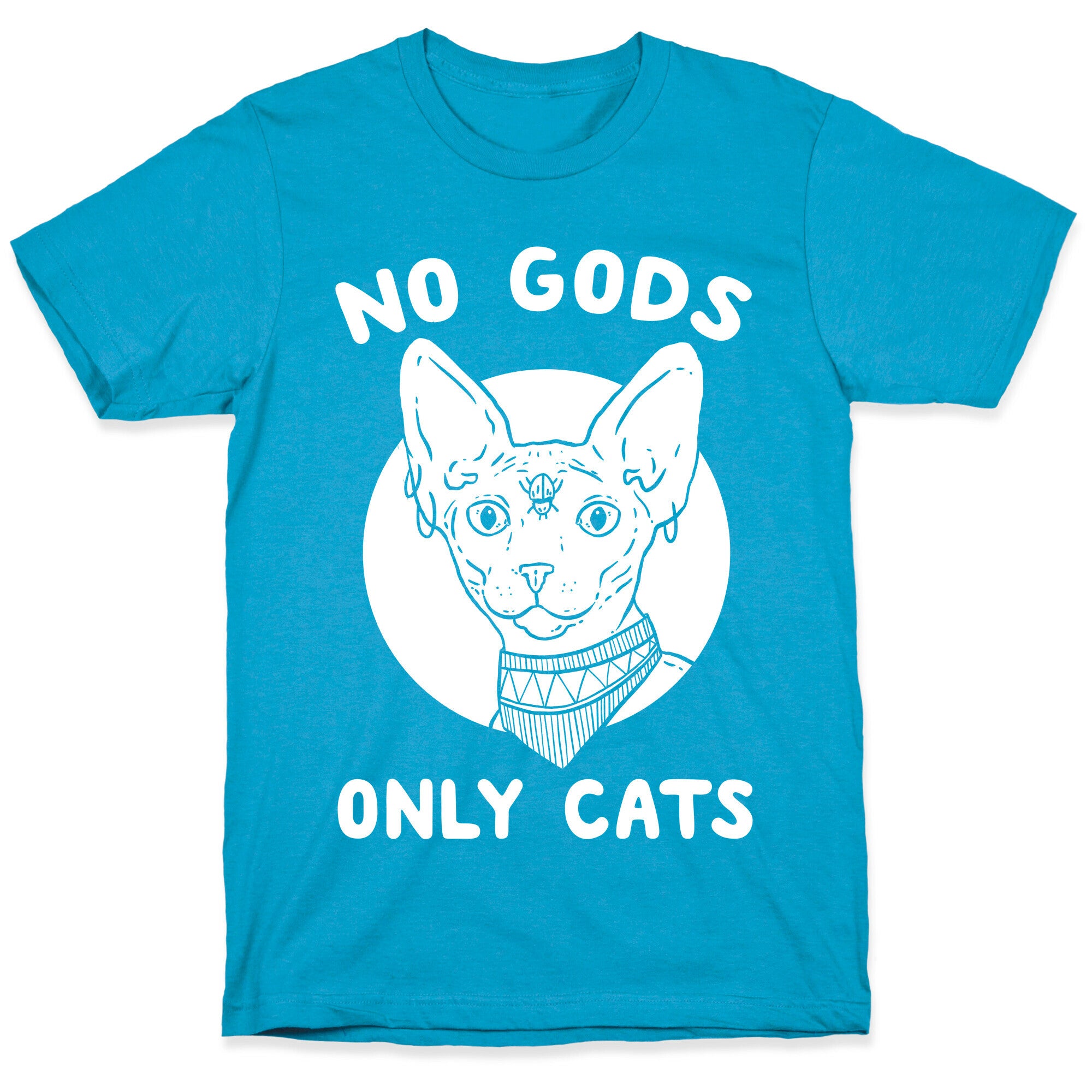 No Gods Only Cats Unisex Triblend Tee