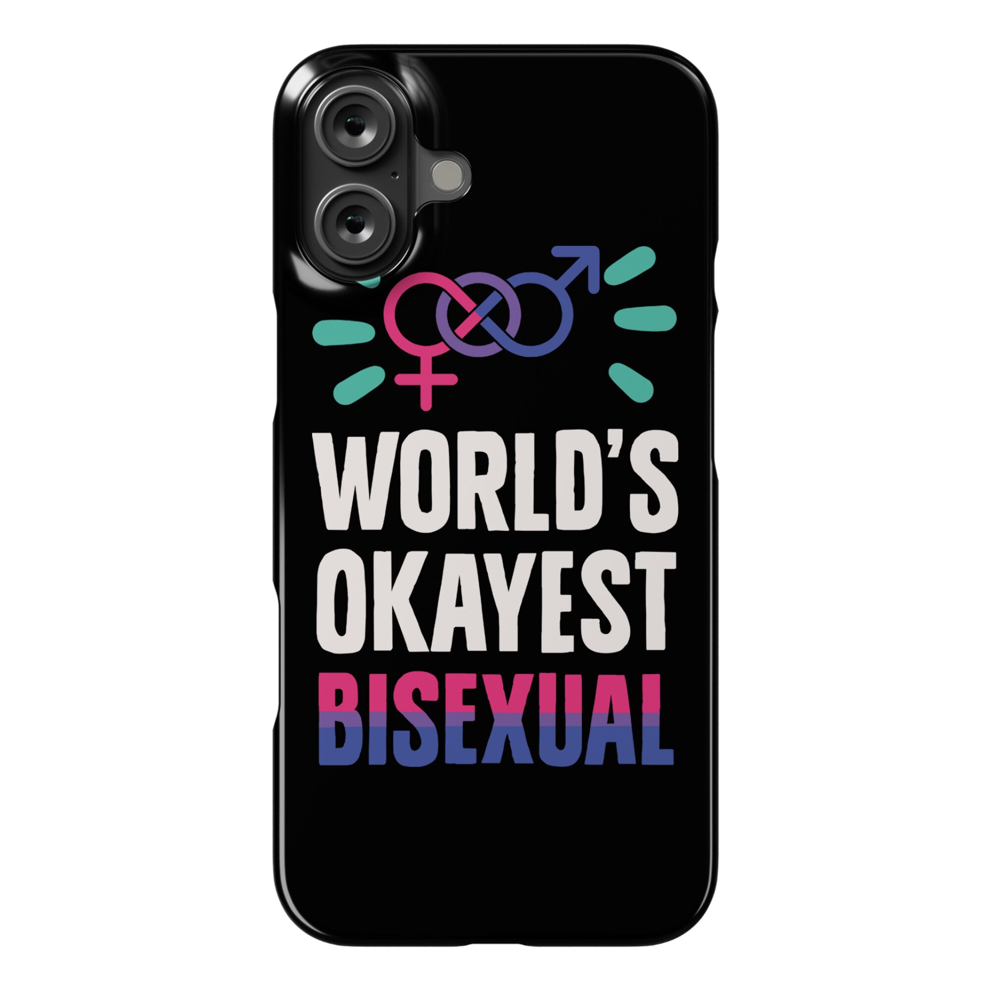 World's Okayest Bisexual Phone Case