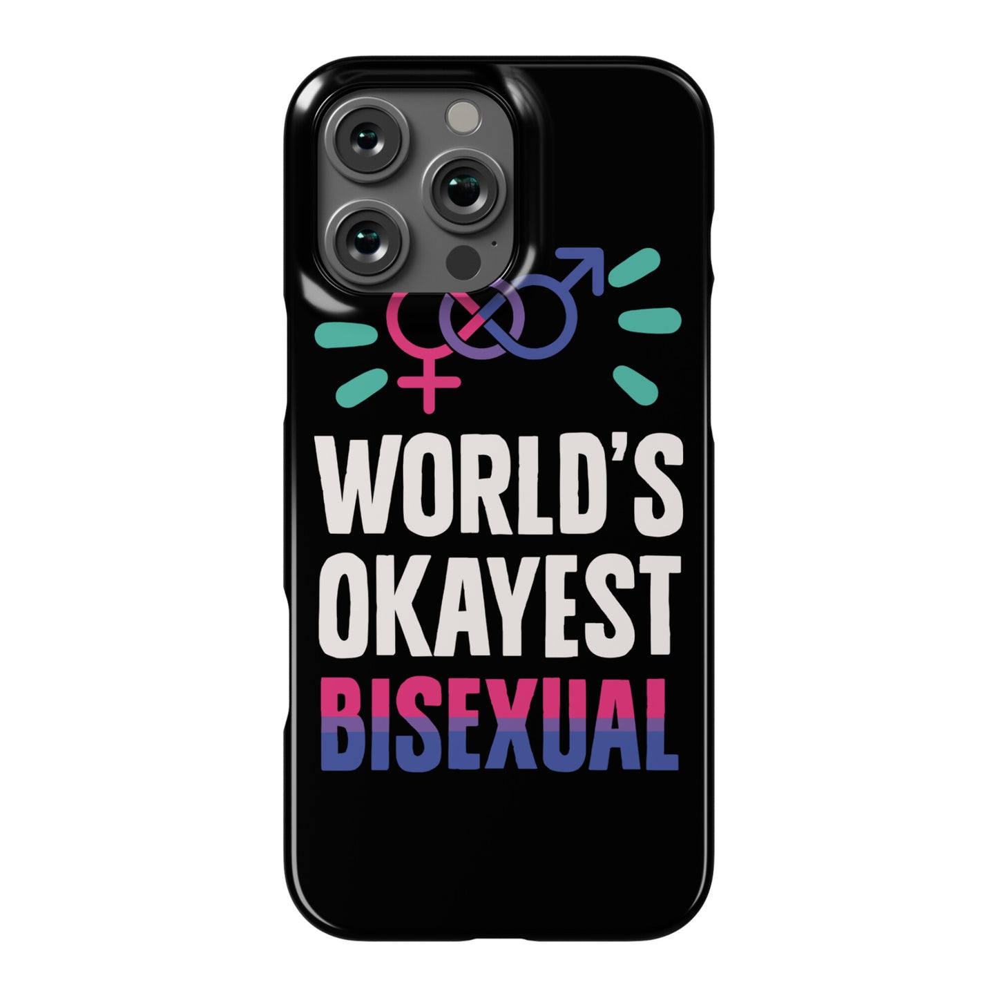 World's Okayest Bisexual Phone Case