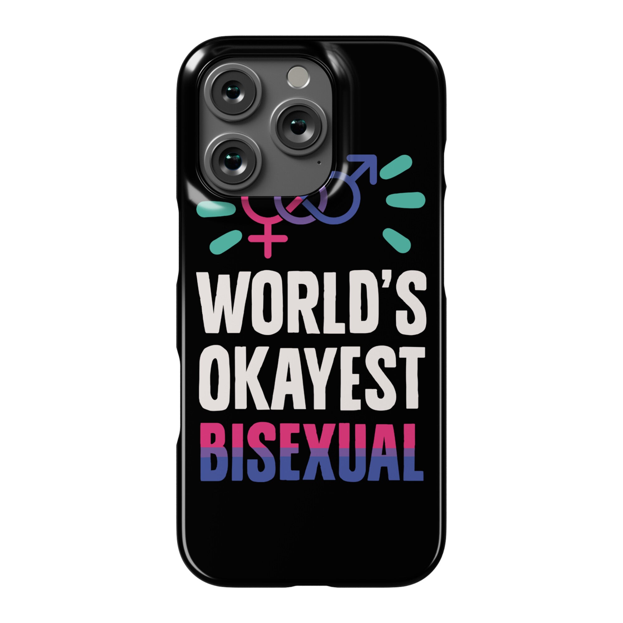 World's Okayest Bisexual Phone Case