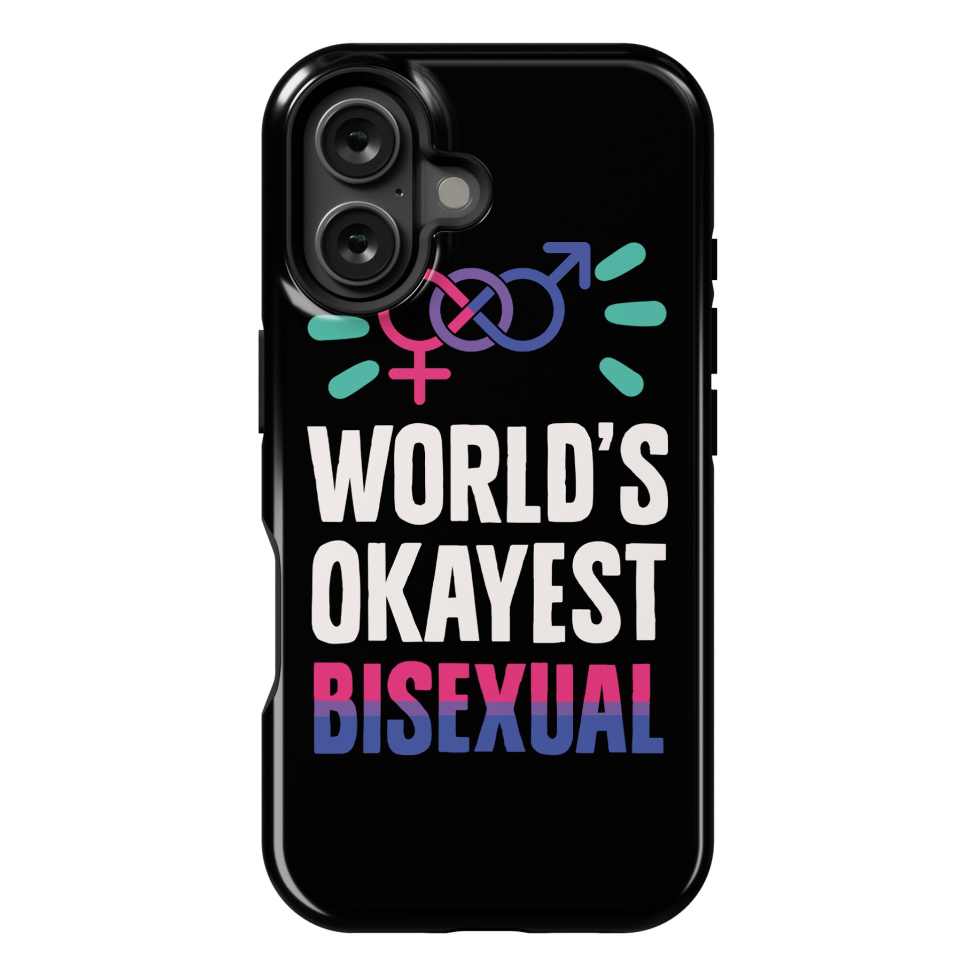 World's Okayest Bisexual Phone Case