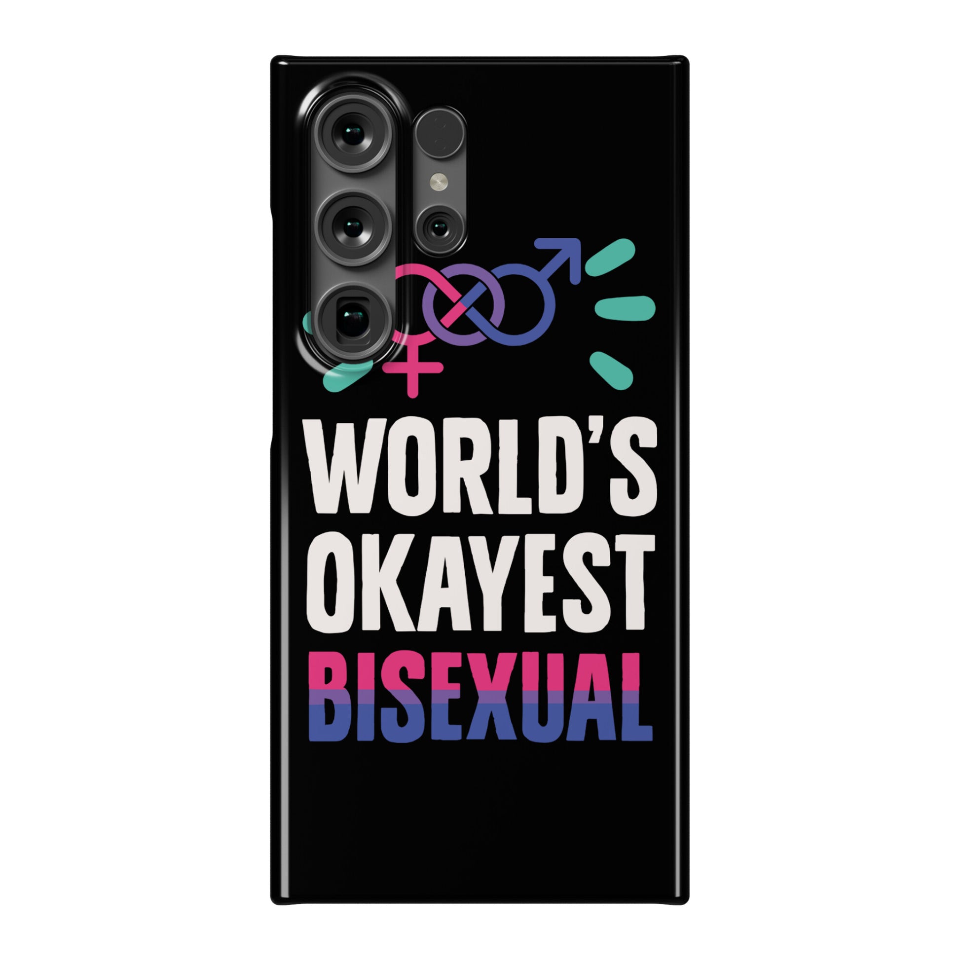 World's Okayest Bisexual Phone Case