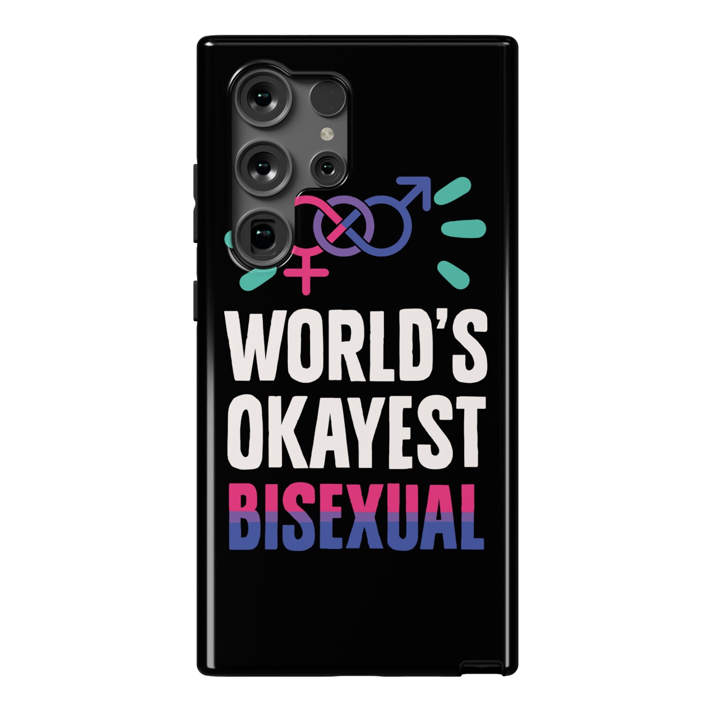 World's Okayest Bisexual Phone Case