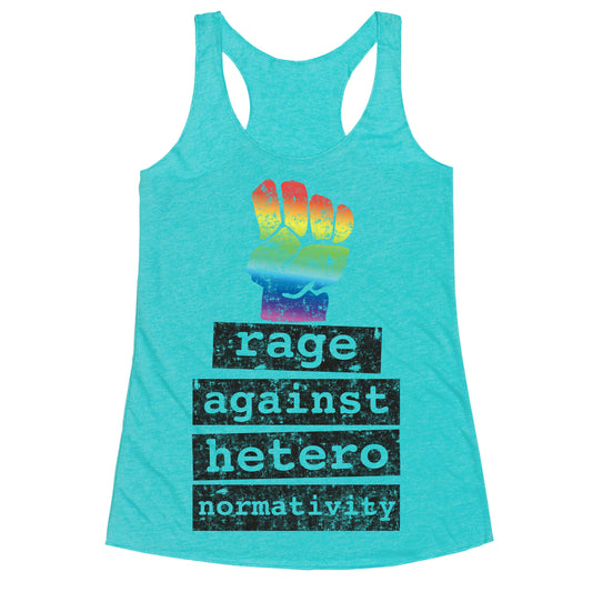 Rage Against Heteronormativity Racerback Tank