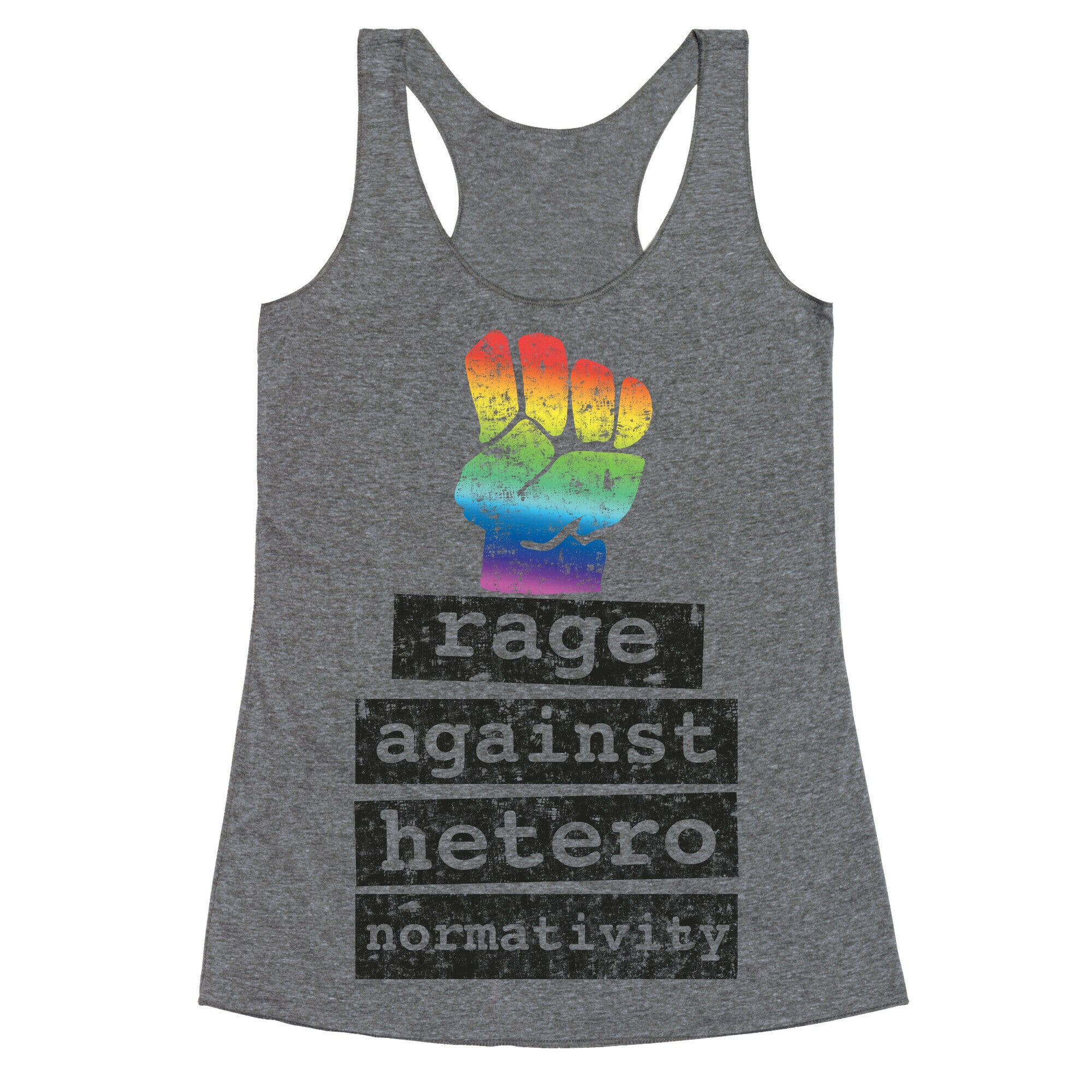 Rage Against Heteronormativity Racerback Tank