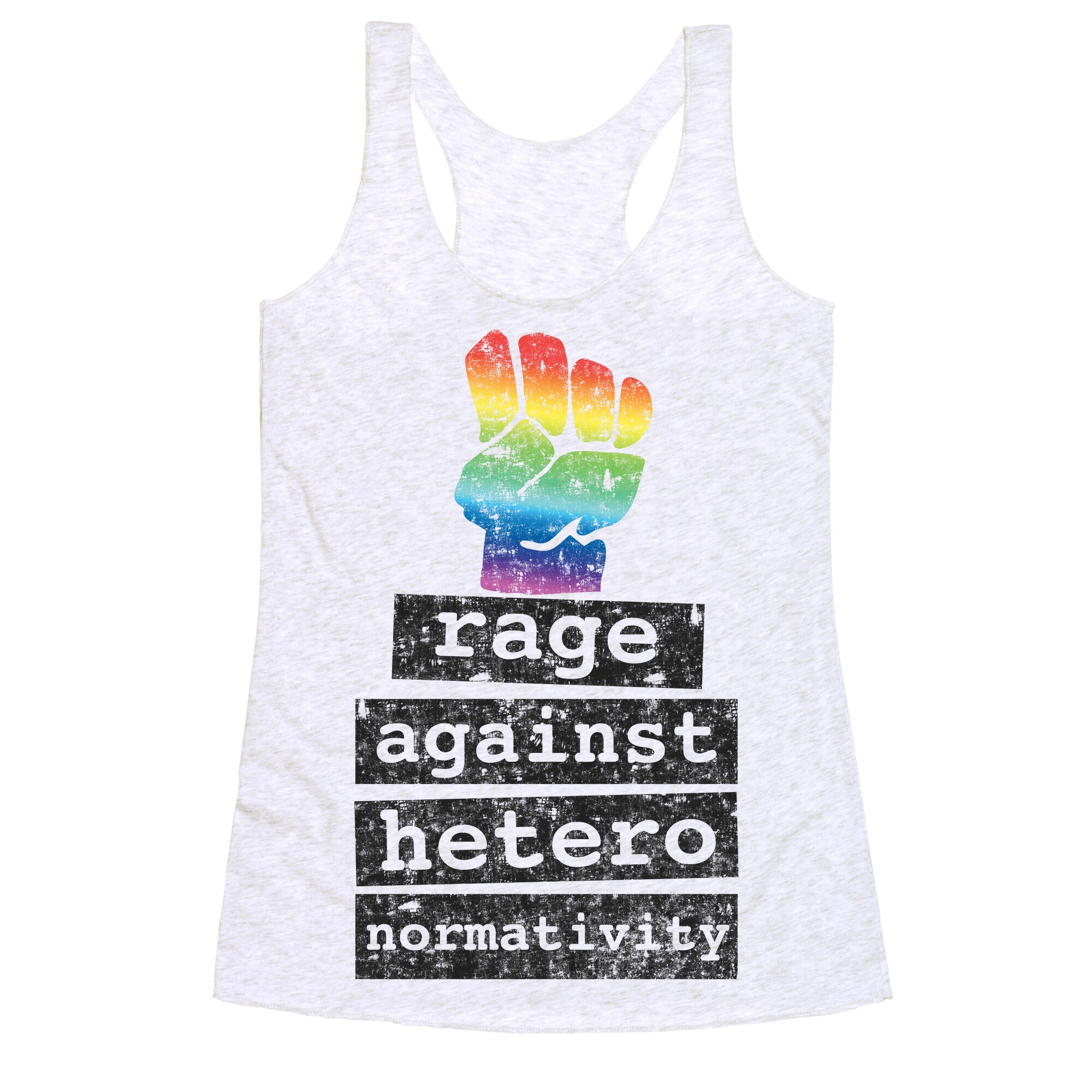Rage Against Heteronormativity Racerback Tank