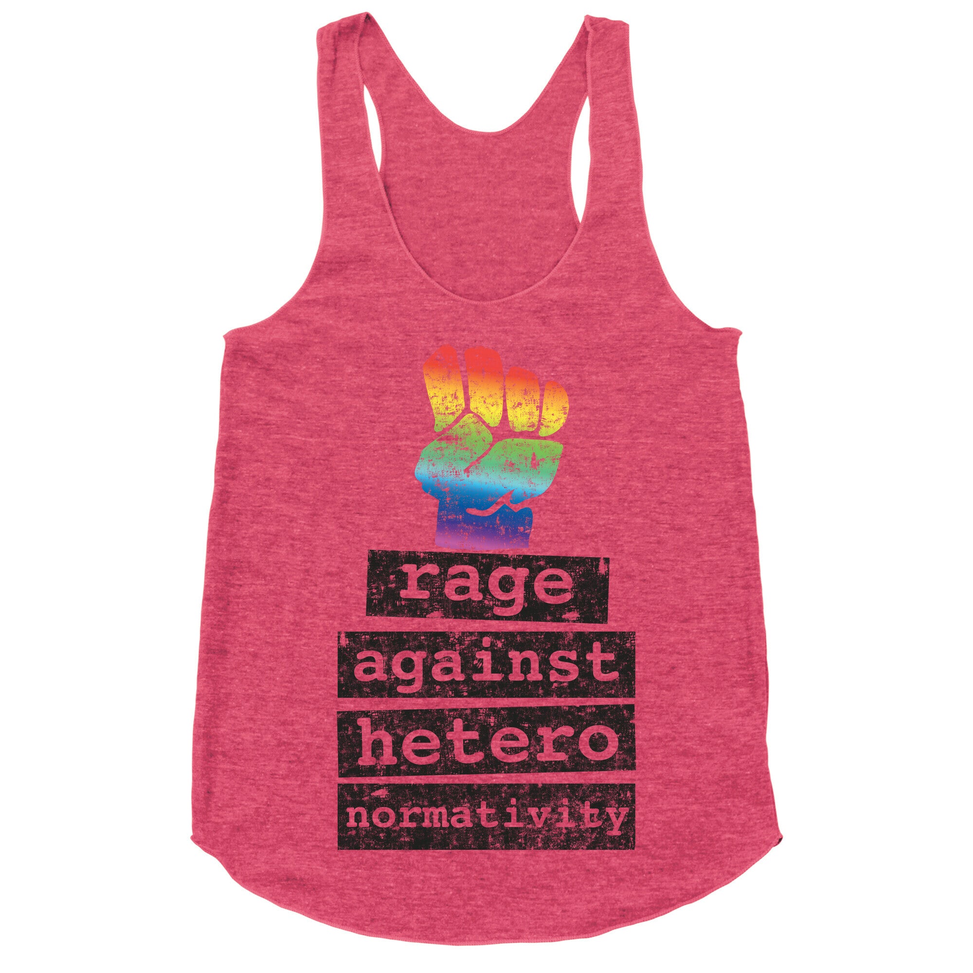 Rage Against Heteronormativity Racerback Tank