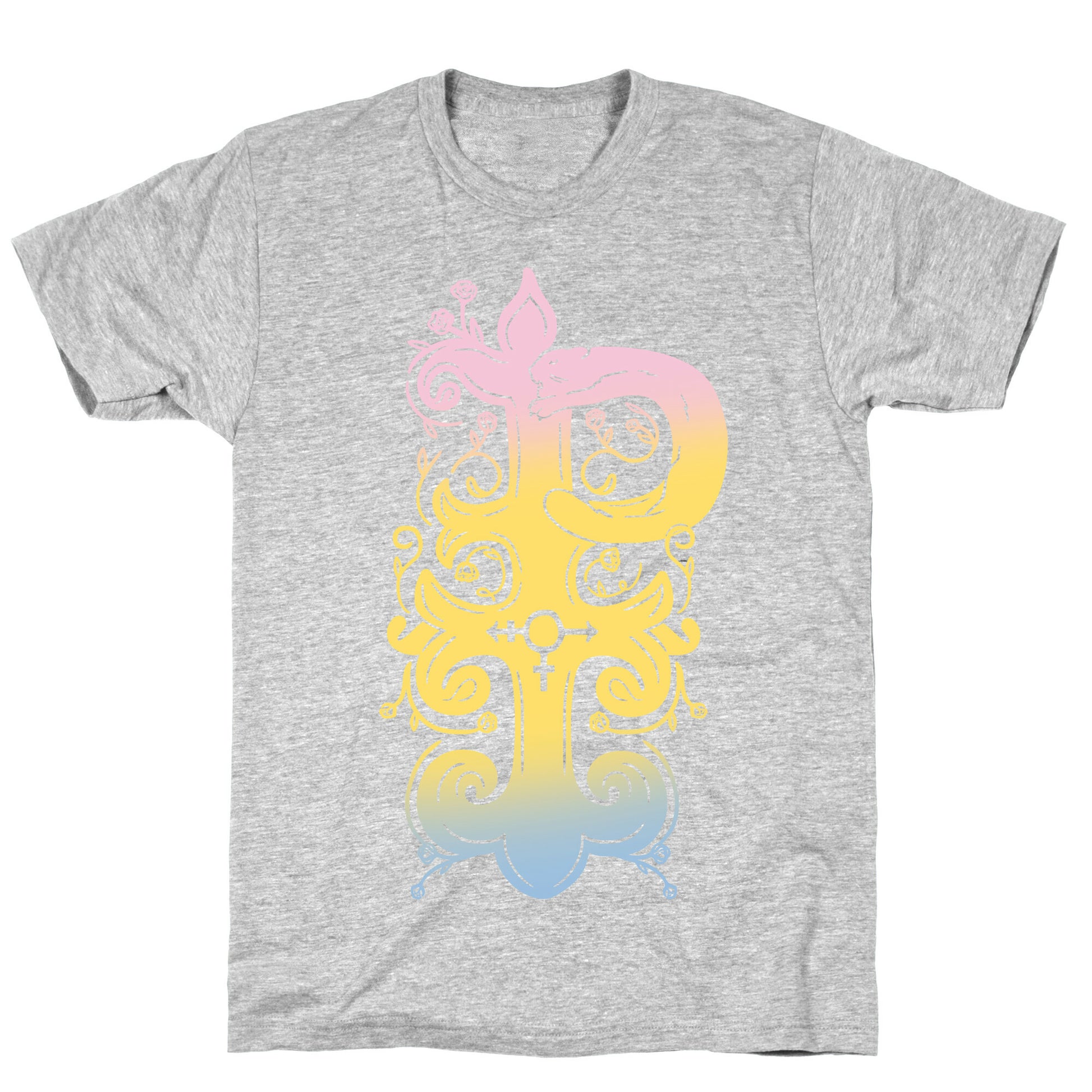 Pansexual Pride Monogram T-Shirt