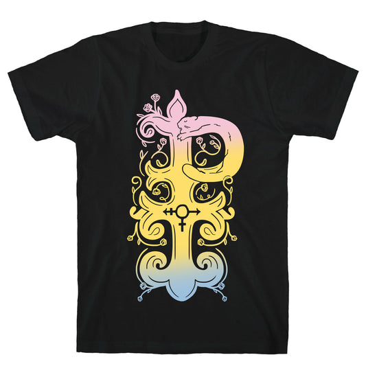 Pansexual Pride Monogram T-Shirt