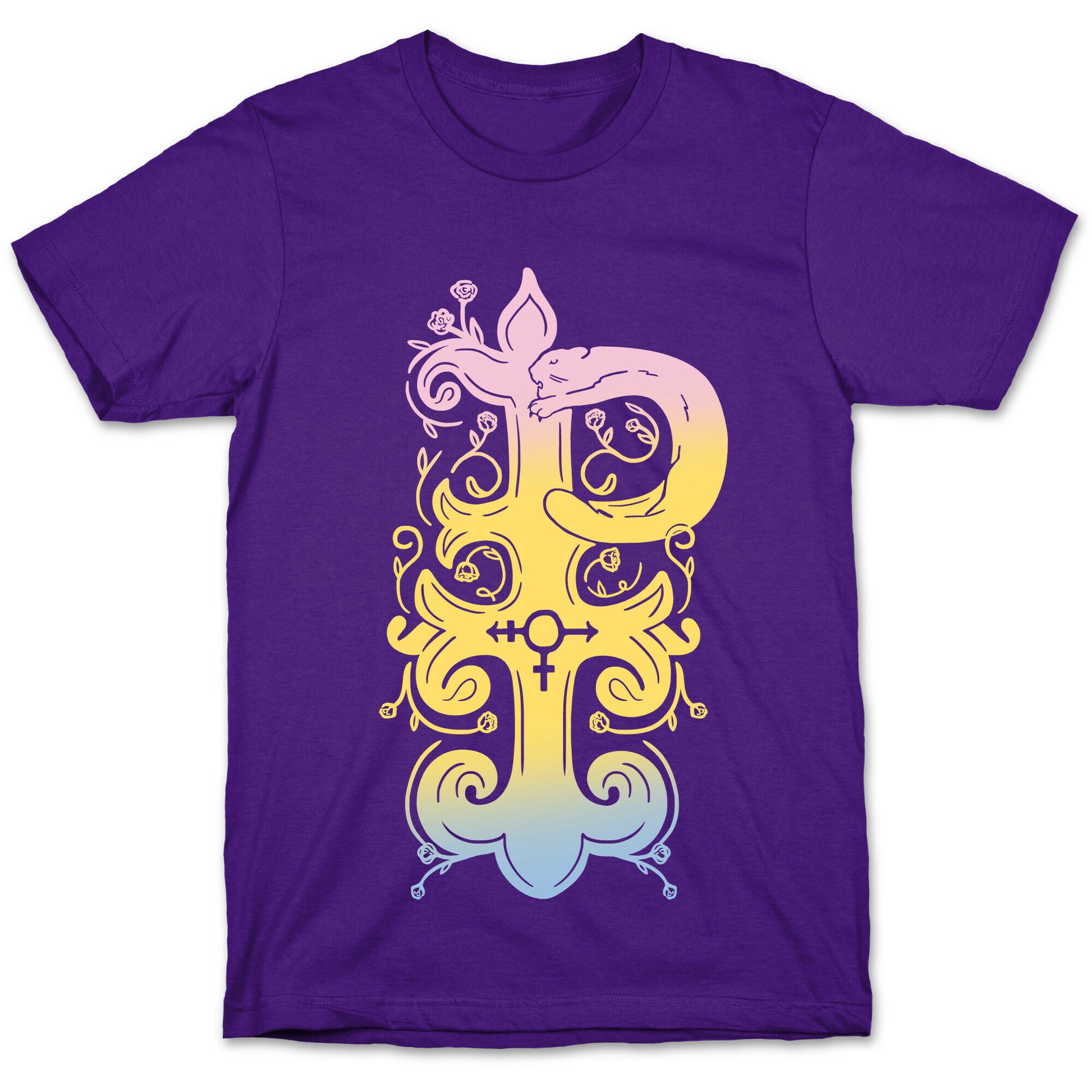 Pansexual Pride Monogram T-Shirt