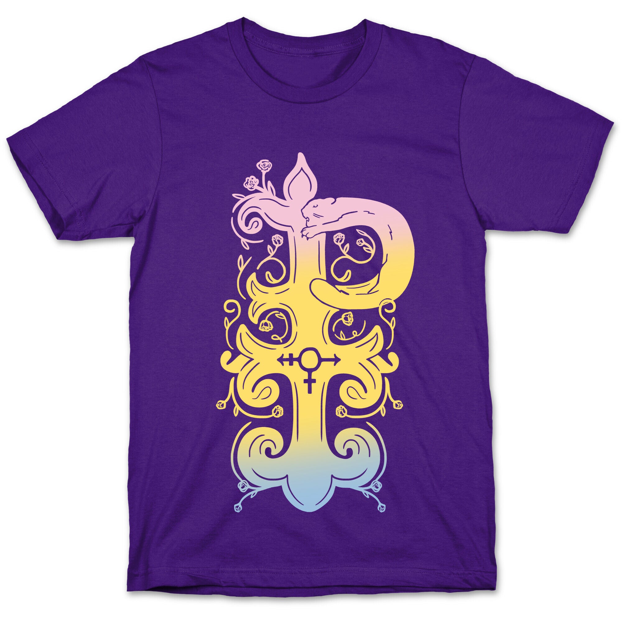 Pansexual Pride Monogram T-Shirt