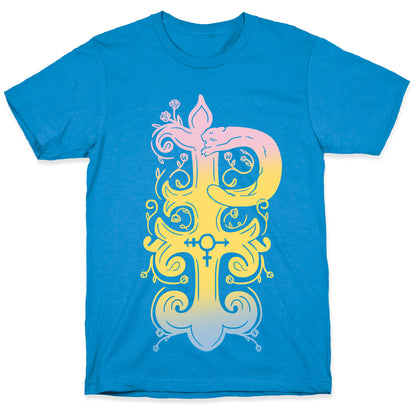 Pansexual Pride Monogram T-Shirt