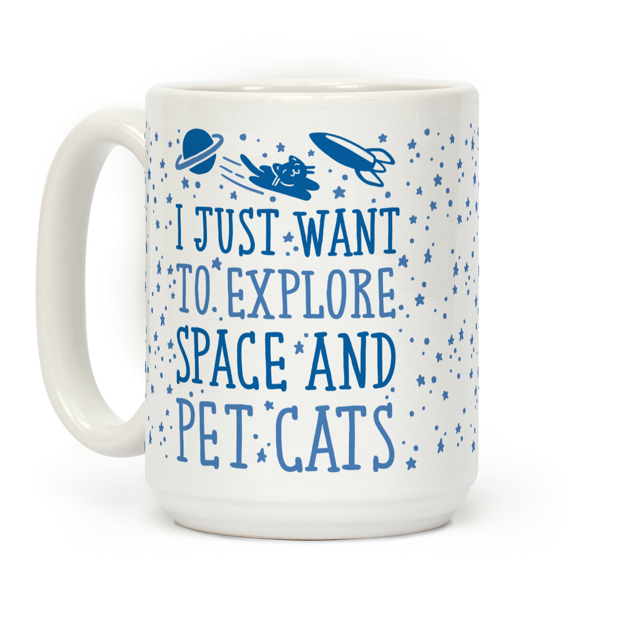 Explore Space and Pet Cats Coffee Mug