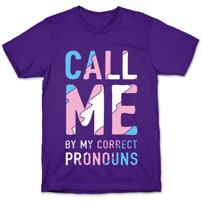 Call Me By My Correct Pronouns T-Shirt