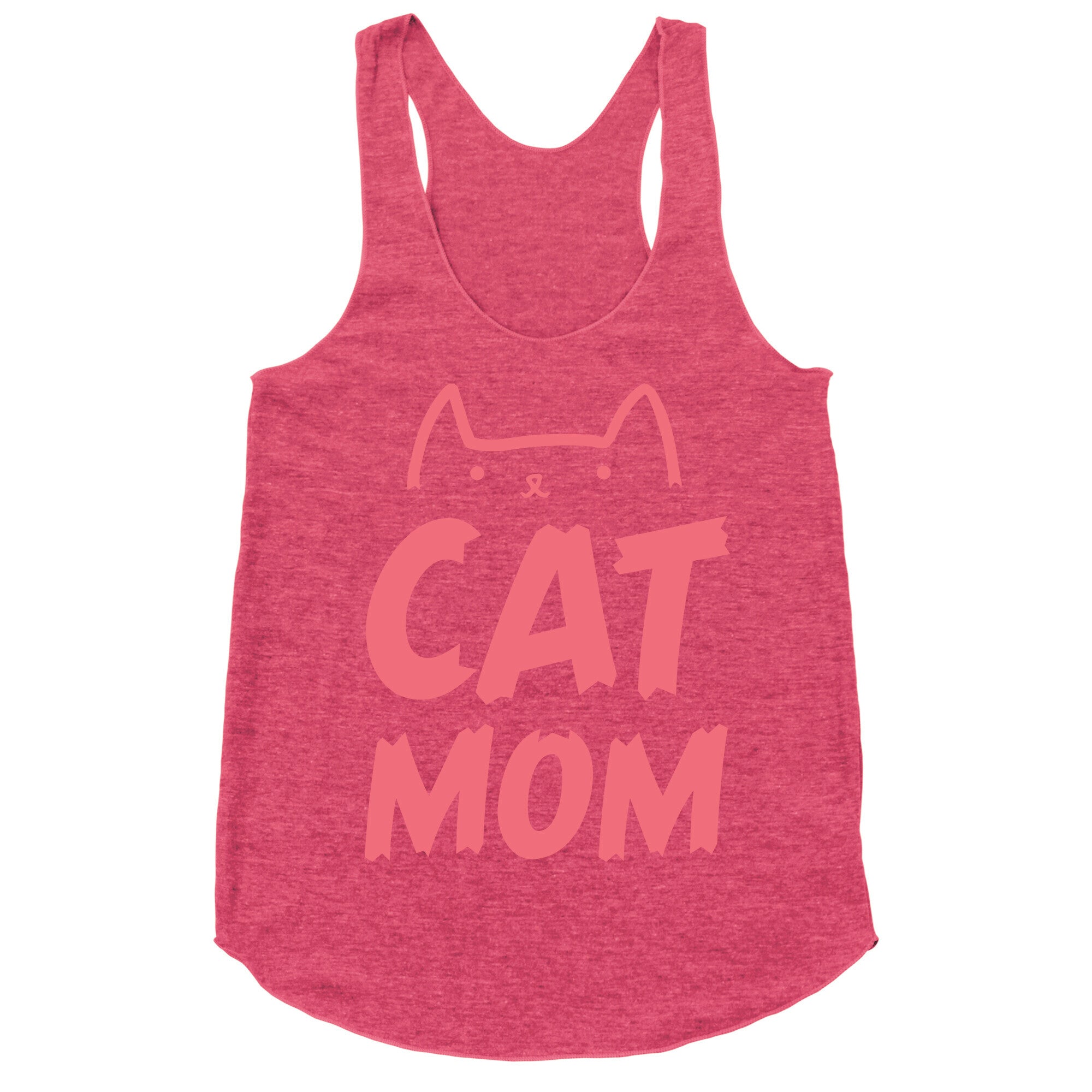 Cat Mom Racerback Tank