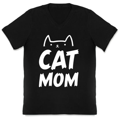 Cat Mom V-Neck