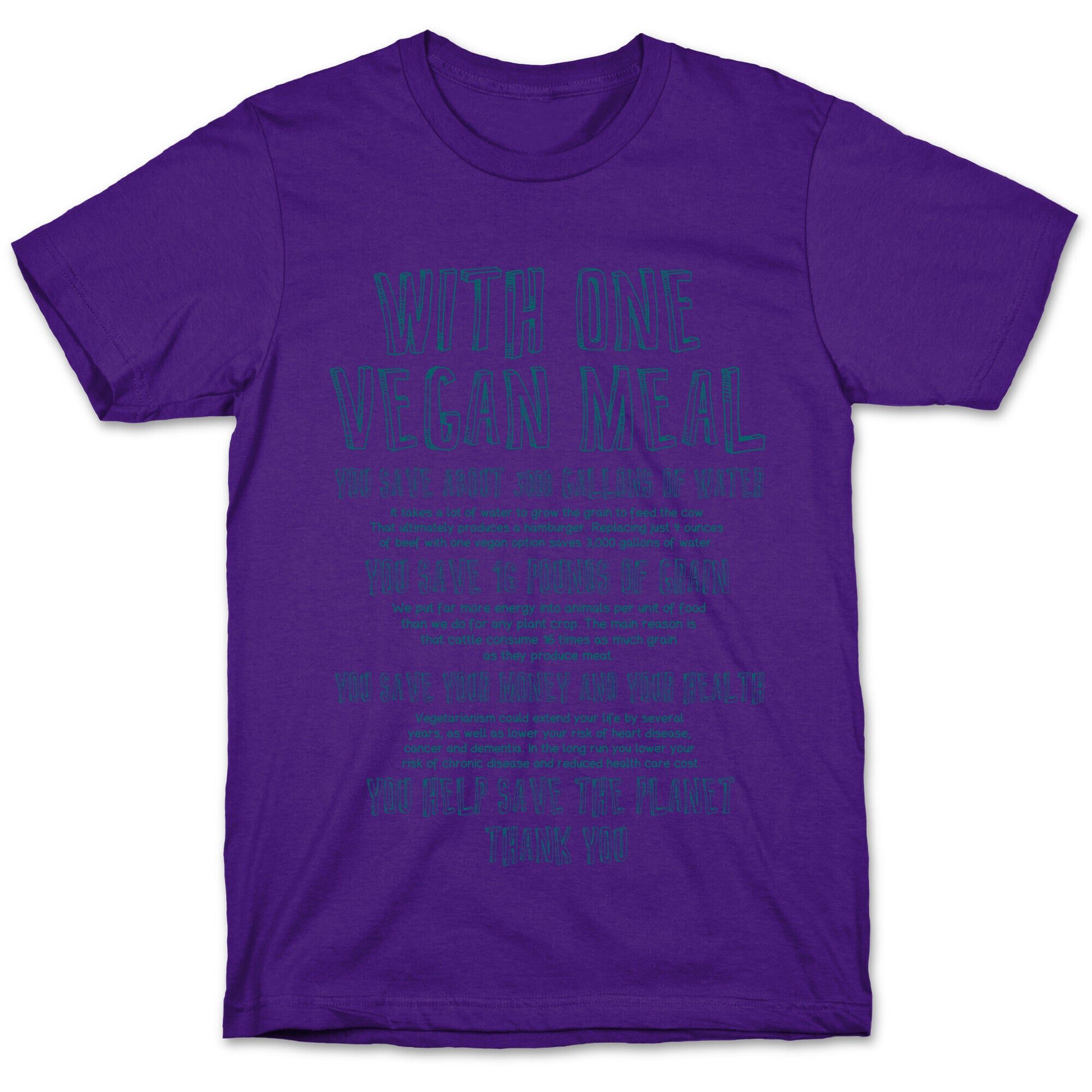 With One Vegan Meal T-Shirt