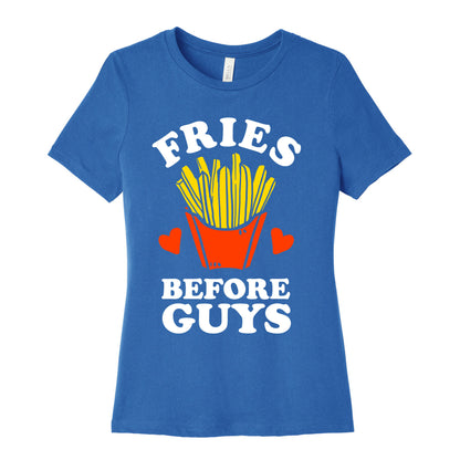 Fries Before Guys Women's Cotton Tee