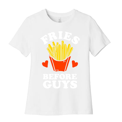 Fries Before Guys Women's Cotton Tee
