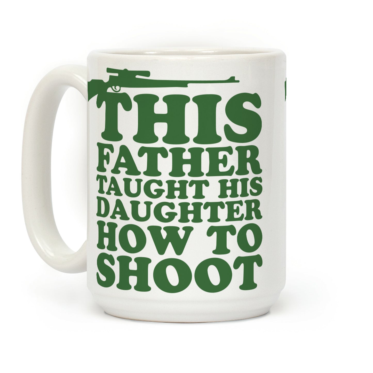 This Father Taught His Daughter How to Shoot Coffee Mug