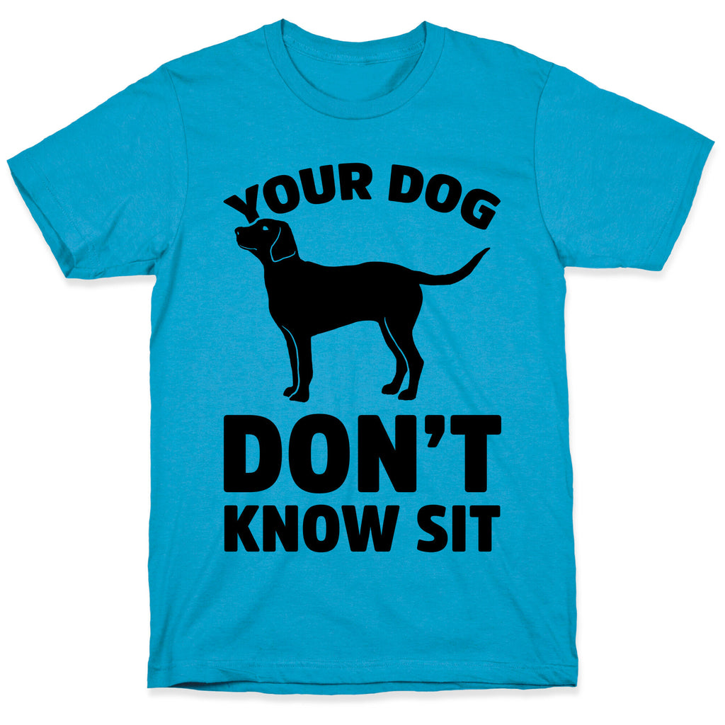 Your Dog Don't Know Sit Unisex Triblend Tee