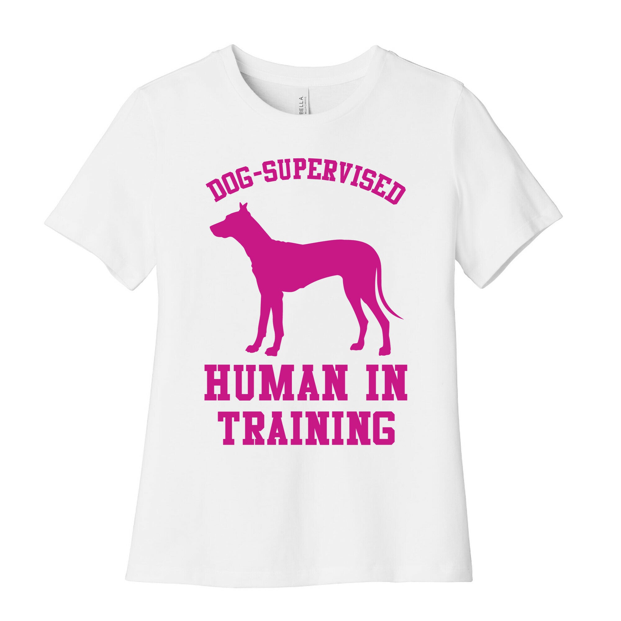 Dog Supervised Human in Training Women's Cotton Tee