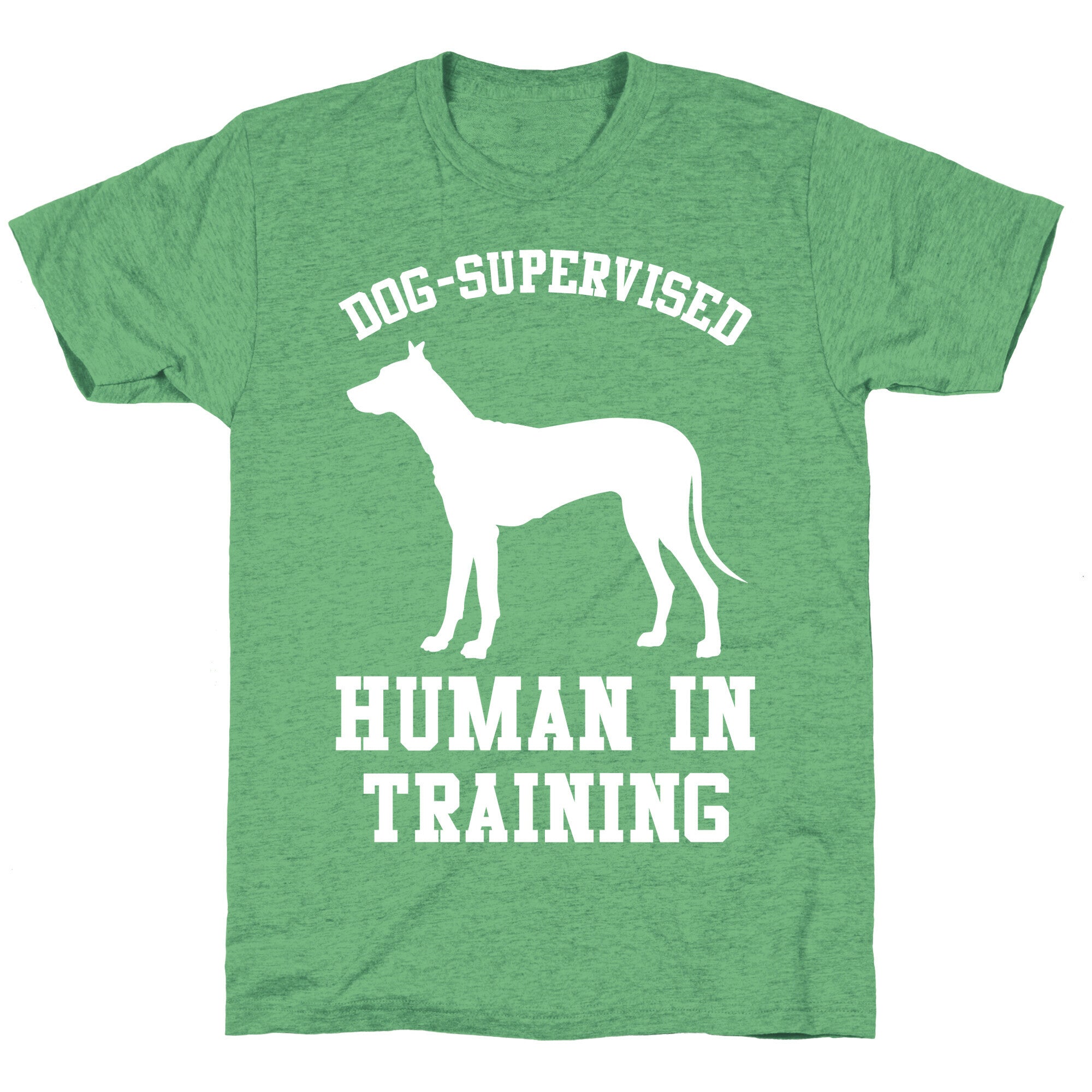 Dog Supervised Human in Training Unisex Triblend Tee