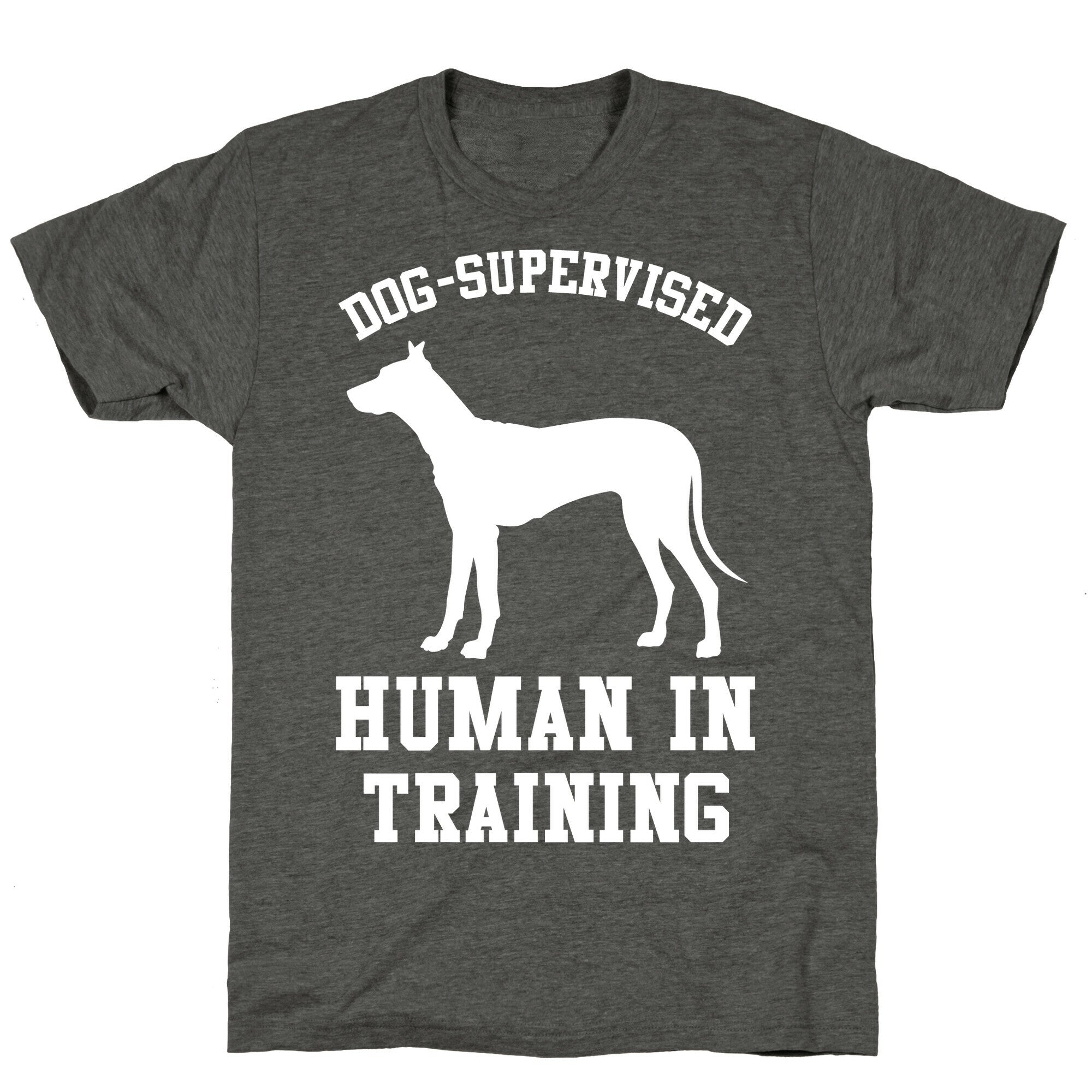 Dog Supervised Human in Training Unisex Triblend Tee