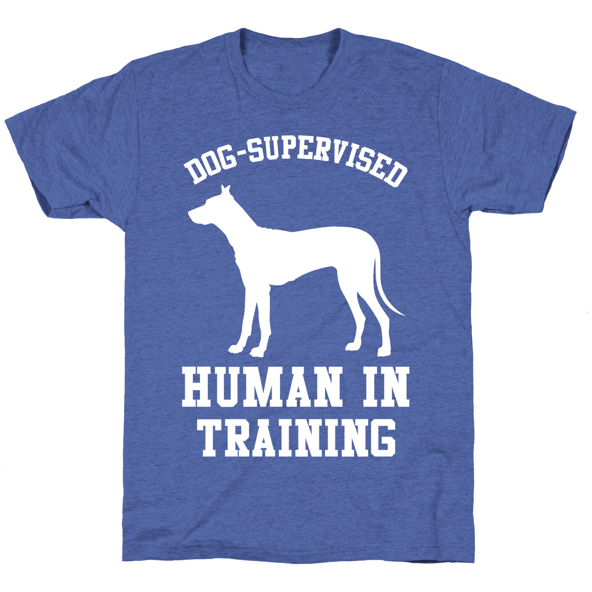 Dog Supervised Human in Training Unisex Triblend Tee