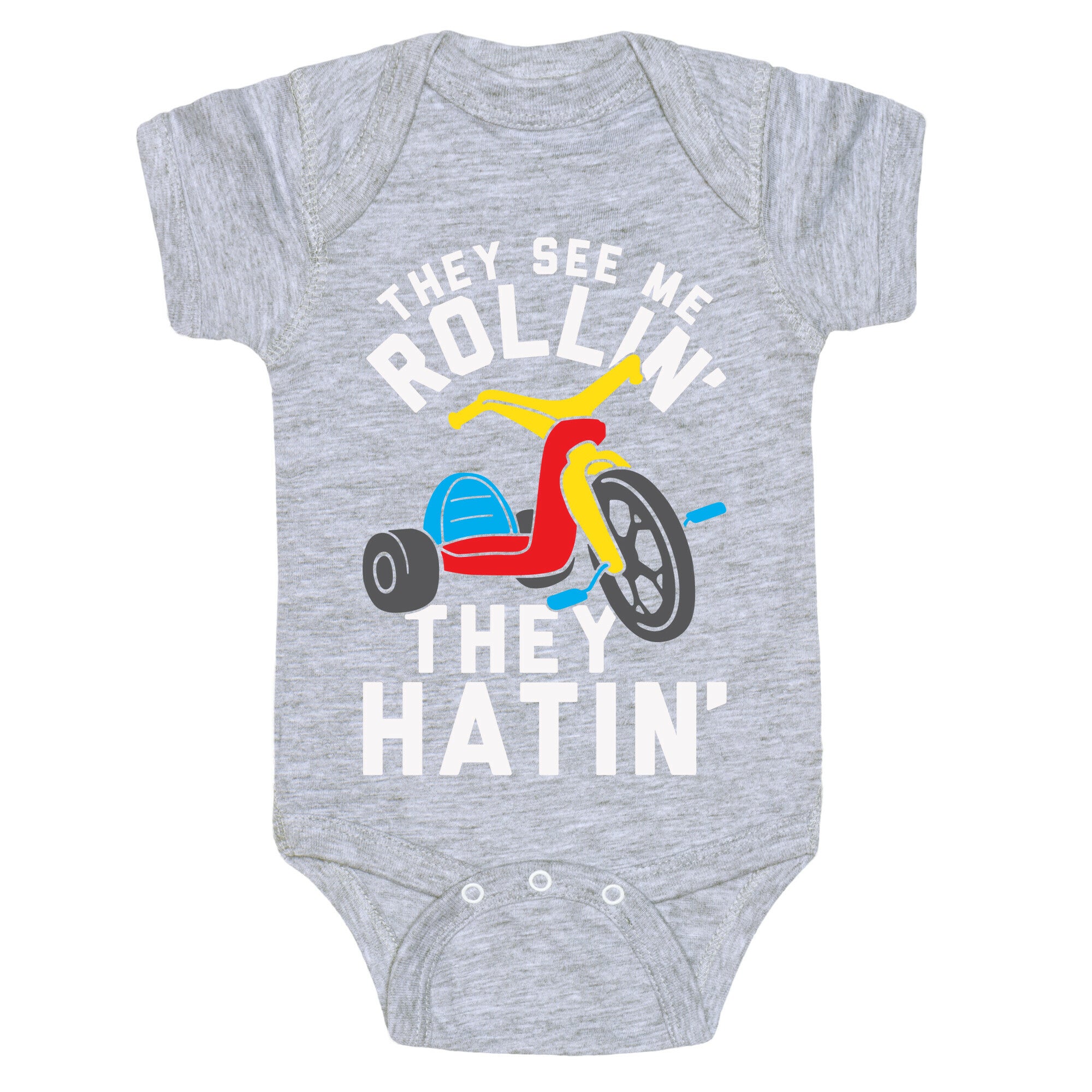 They See Me Rollin' Big Wheel Baby One Piece
