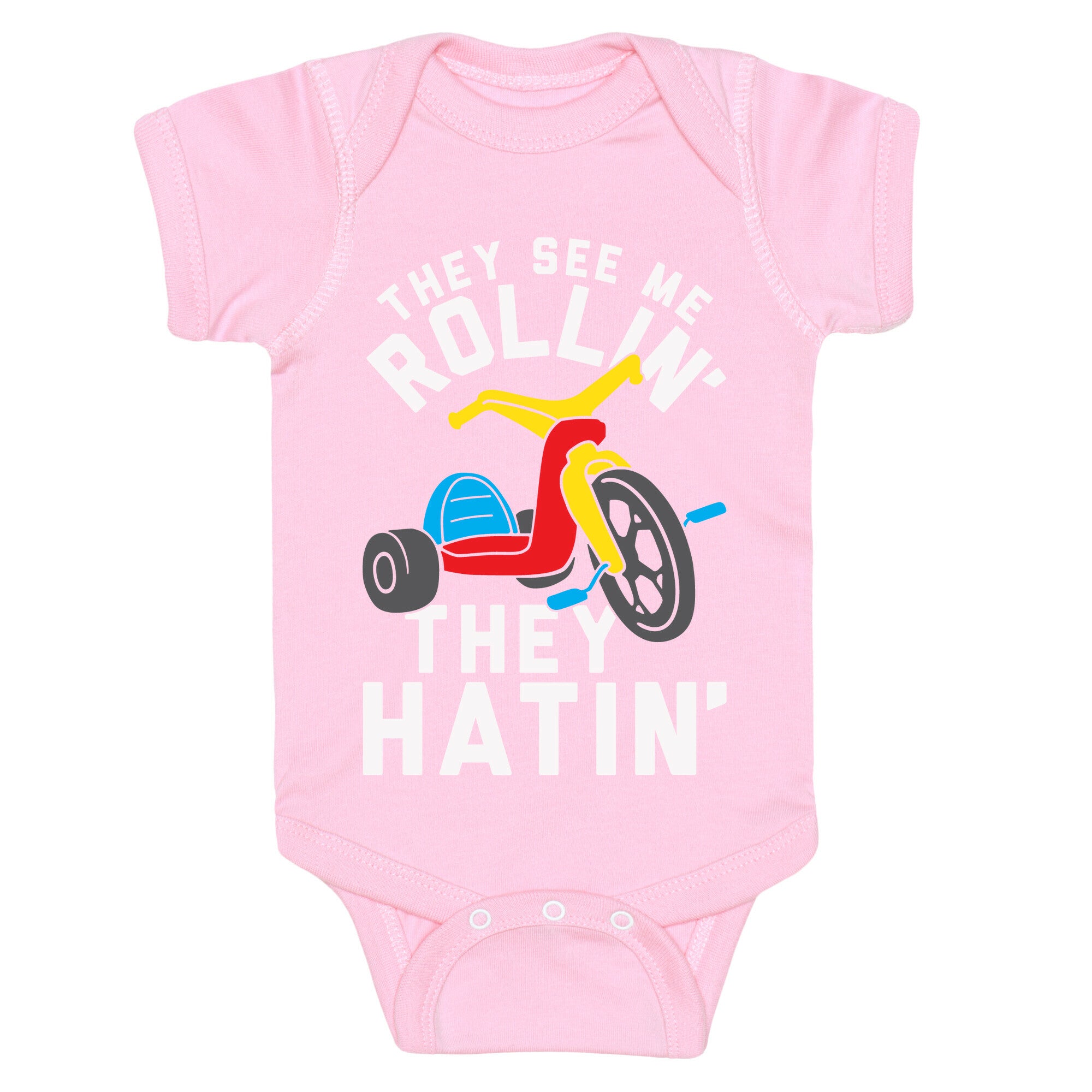 They See Me Rollin' Big Wheel Baby One Piece
