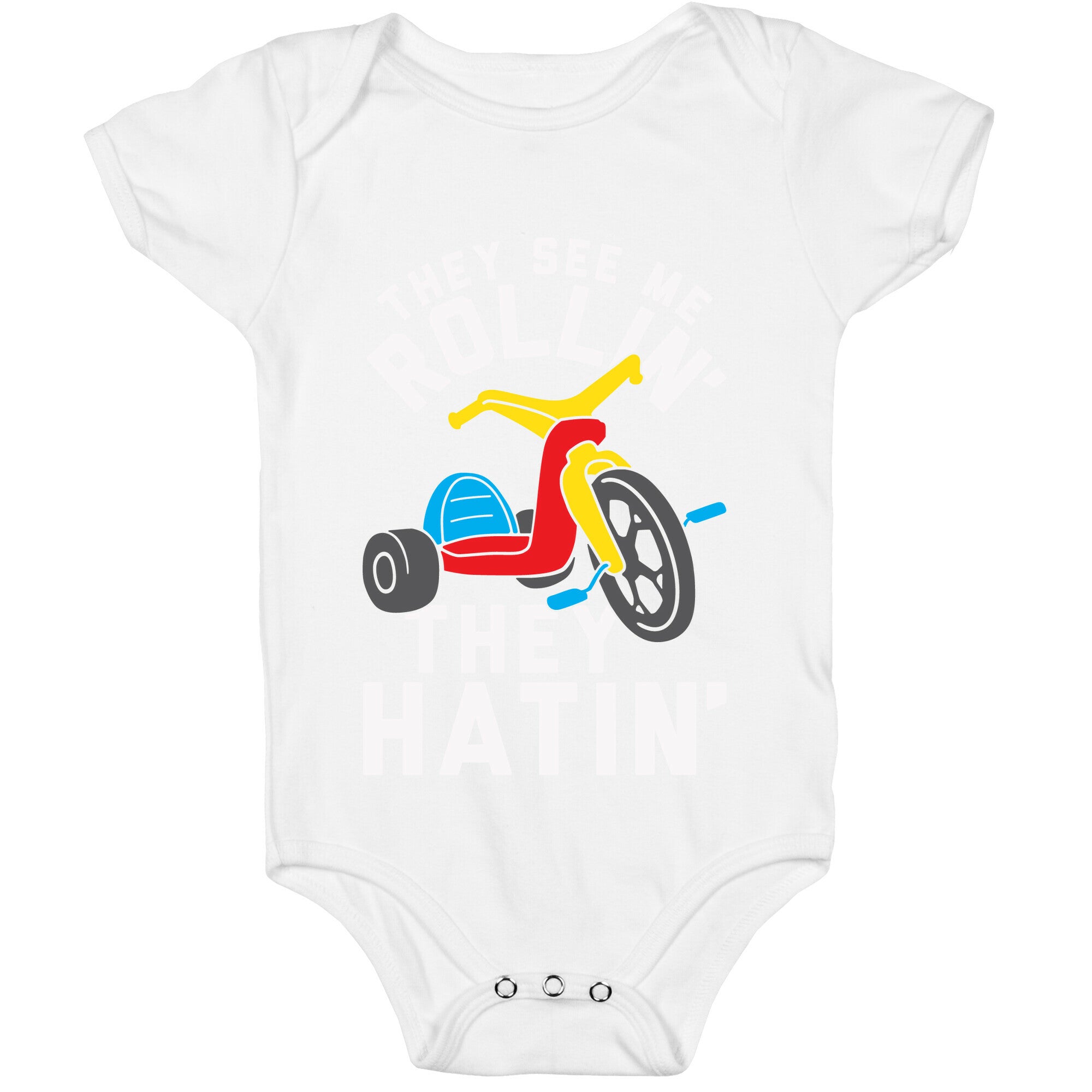They See Me Rollin' Big Wheel Baby One Piece