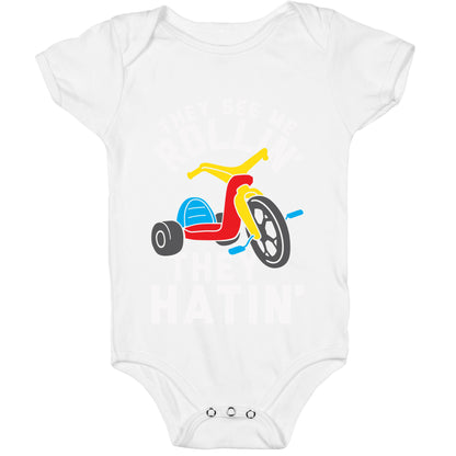 They See Me Rollin' Big Wheel Baby One Piece