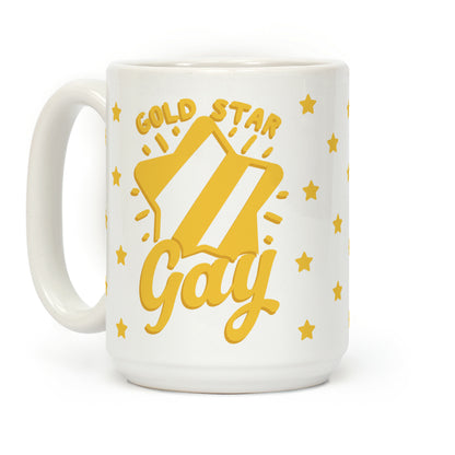 Gold Star Gay Coffee Mug