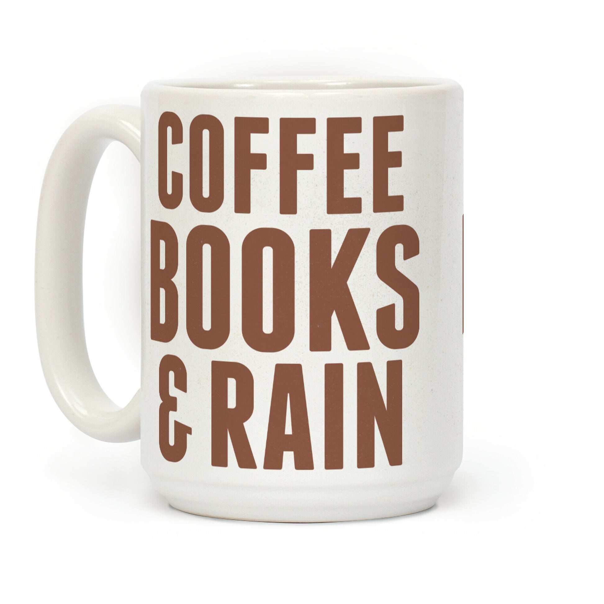 Coffee Books & Rain Coffee Mug